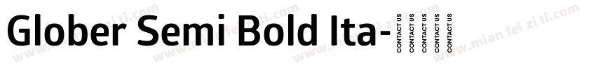 Glober Semi Bold Ita字体转换